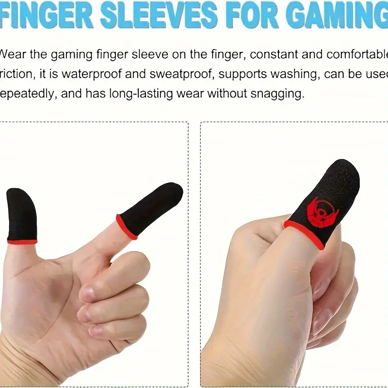 Bilişim Burada 1 Çift Esports Ter Önleyici Karbon Fiber Parmak Eldiveni  Mobil Oyunlar İçin Hassas ve Kaymaz Pubg Parmaklık Kılıfları